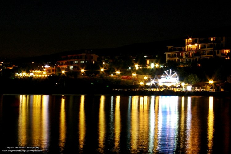 Okolice Mariny w miejscowości Sveti Vlas, wieczorową porą.