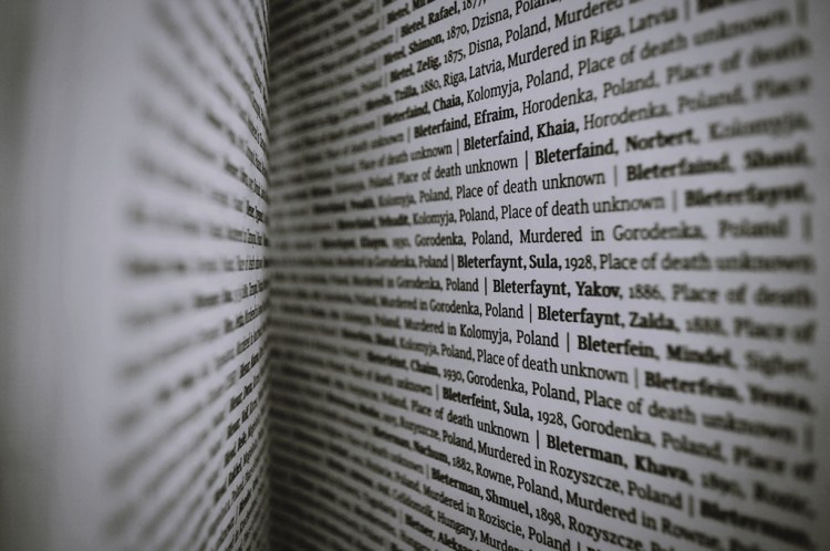 Księga Imion na wystawie ,,Szoa"