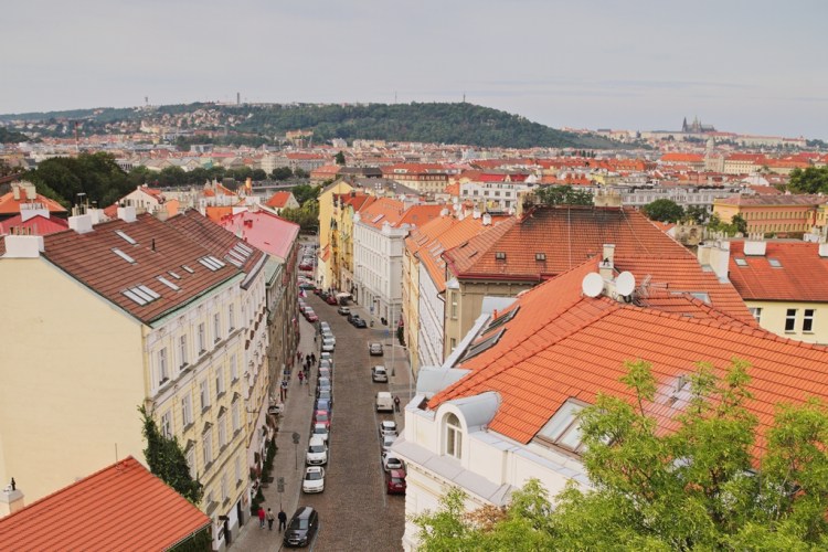 Widok na Pragę z Vyšehradu