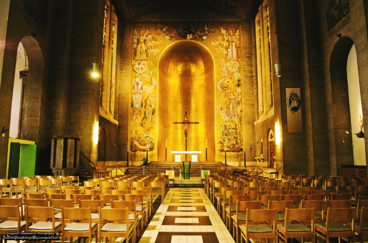 Kościół św. Krzysztofa wewnątrz. 